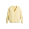 Levis Solid Color V-Neck Fitted Long Sleeve Knit Sweater Men Tops Yellow A0709-0018