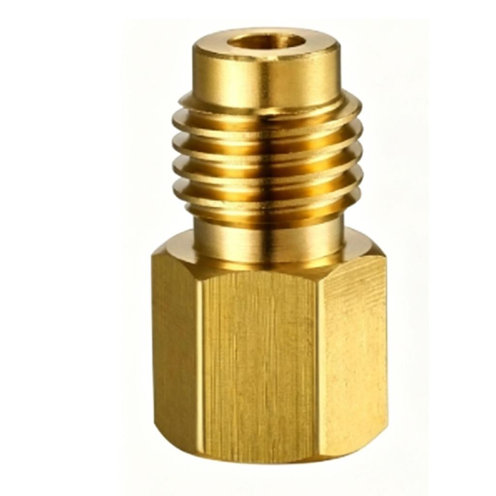 2PCS R134a Refrigerant Adapter High Pressure Leakage Proof Brass Refrigerant Tank Adapter 1 Set