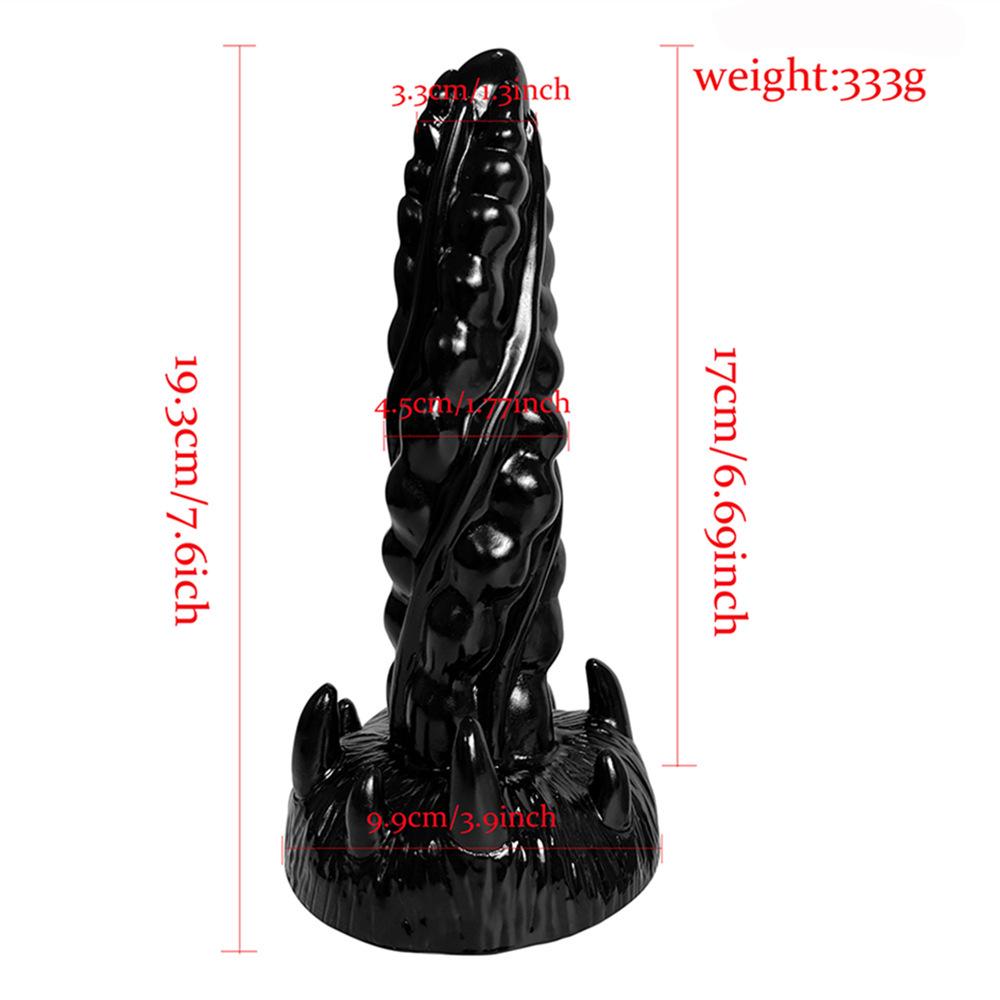 Coiled Dragon Spiral Anal Plug: Unisex Massage Toy for Adult Pleasure