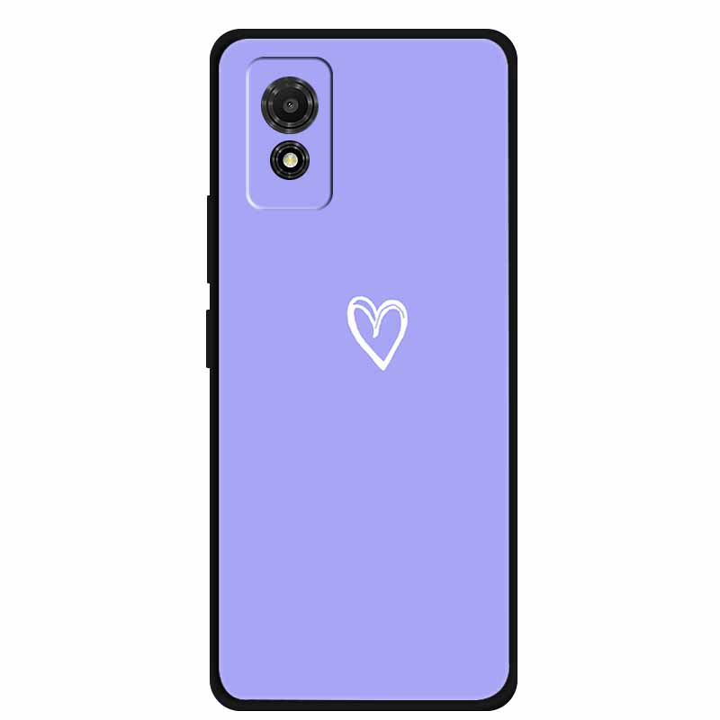 Phone Case For TCL 501 Case TCL501 Painted Cat Silicone Protective Cover for TCL 501 T433D 2024 Bumper Protector Fundas Coque