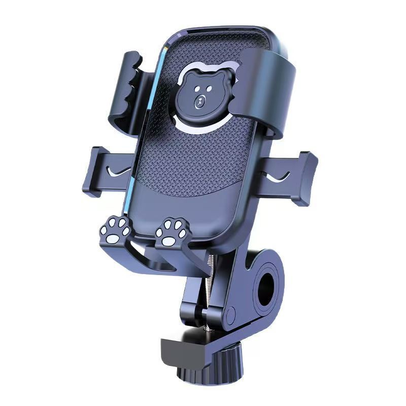 Motorcycle Mobile Phone Holder, Electric Vehicle Shockproof and Rainproof Small Helmet, Bicycle Takeaway Rider Special