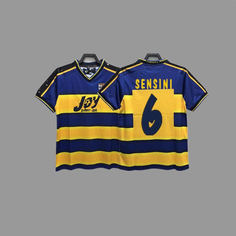 Parma Retro Trikot Fußballtrikot Klassisch Nostalgisch Zola Cannavaro Buffon Gilardino Trikot