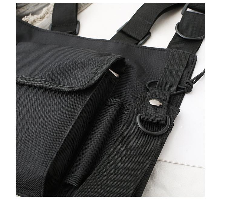 Hong Kong Taktyczna Torba na Klatkę Piersiową Hip-Hop: Funkcjonalna kamizelka unisex i plecak biodrowy