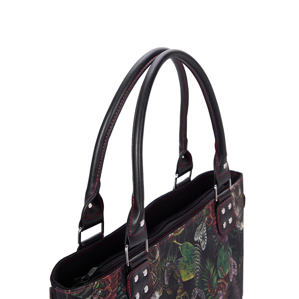 JIEROTYX Skull Bag Handbag Purse for Women Fashion Casual Tote Luxury Shoulder Messenger Bolsa Goth Female Top-handle Bags