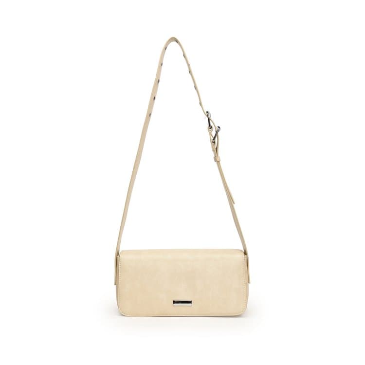 Horizontal simple large-capacity lipstick earphones for travel shoulder small satchel