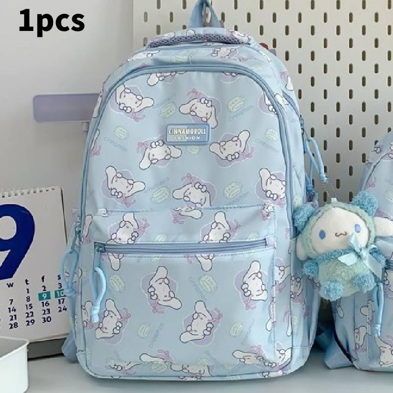 Anime Style Waterproof Nylon Backpack With Expansion For School College Students Special Characters Included