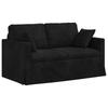 Sofa Black 138 X 78 X 80 Cm Velvet