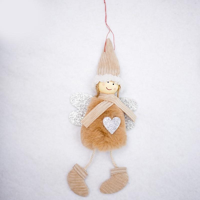 Adorable Christmas Angel Plush Doll Pendant With Charming Creative Design