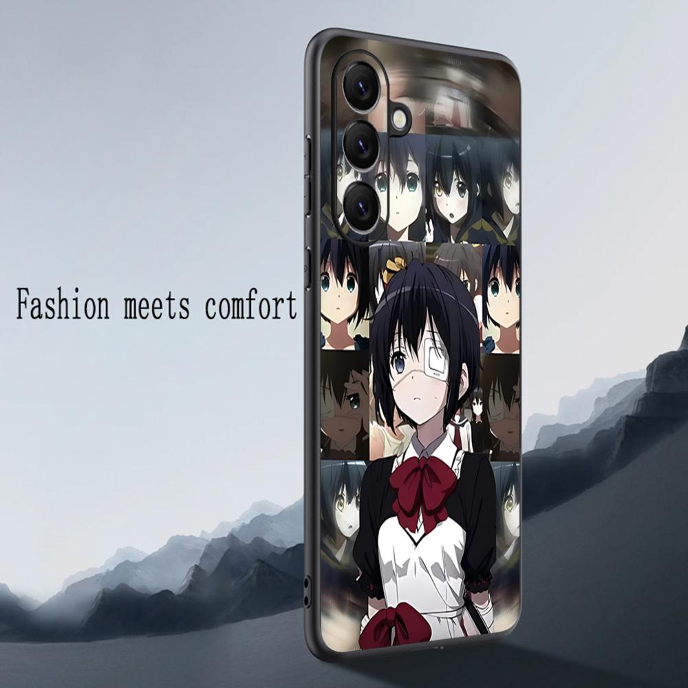 Lovely Chunibyo X rikka takanashi Phone Case For Samsung Galaxy S25 S24 S23 S22 S21 S20 Plus Ultra Note20 Soft Black