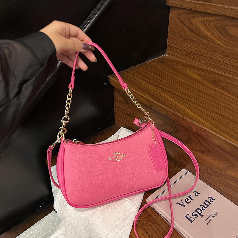 

Квітковий вишневий крос-боді сумка на ланцюжку під пахву Koujia - Універсальна модна сумочка рожевий червоний колір