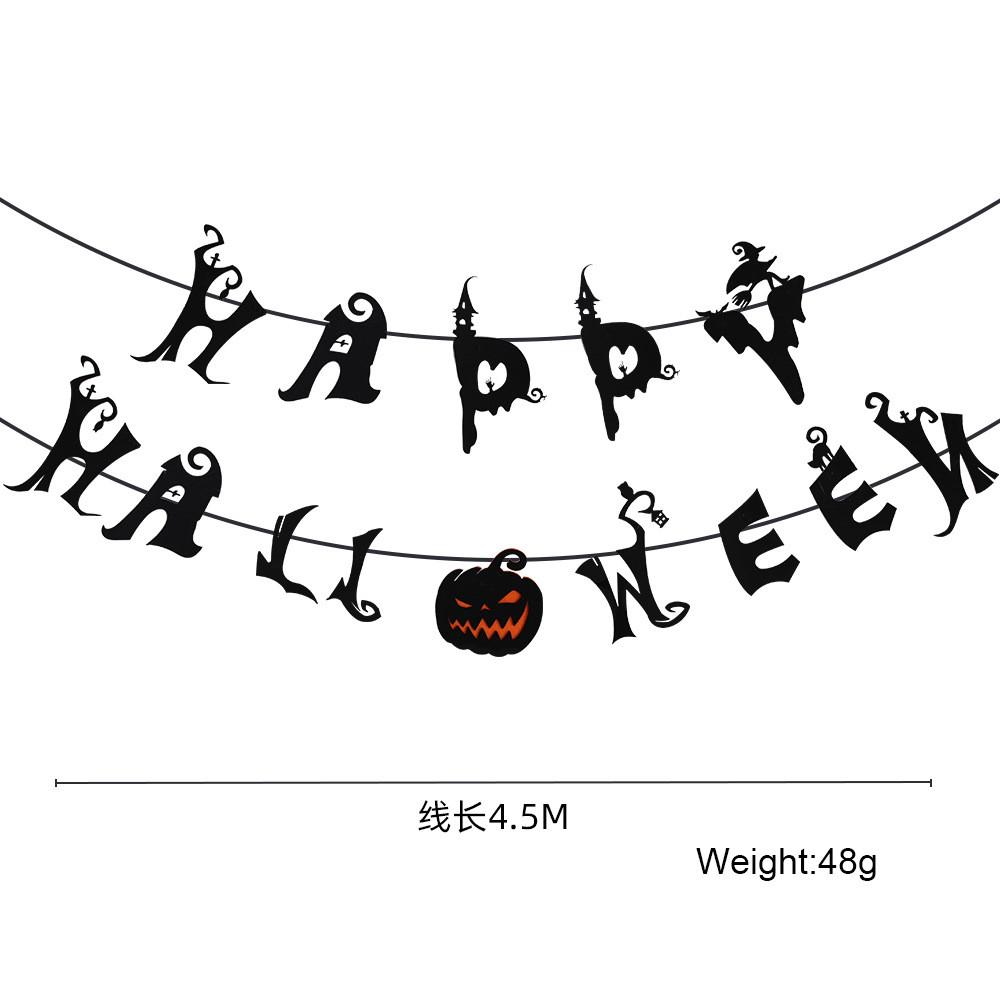 Decorative Fabric Nonwoven Halloween Hanging Banners For Spooky Celebration Setup