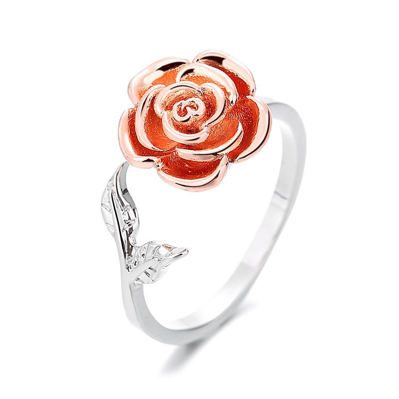 

Европейское и американское высококачественное вращающееся кольцо в виде цветка-бабочки, дизайн с медной микроинкрустацией, аксессуар-спиннер для снятия стресса. Adjustable