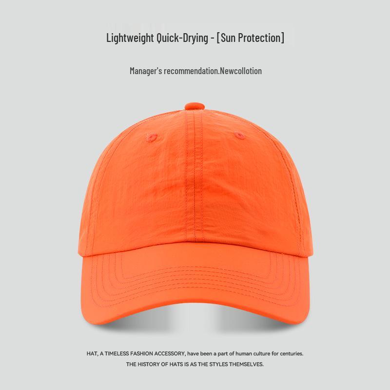 "65cm Unisex Solid Color Baseball Cap with Soft Top, Deepened and Widened Brim for a Slimmer Face Look."
