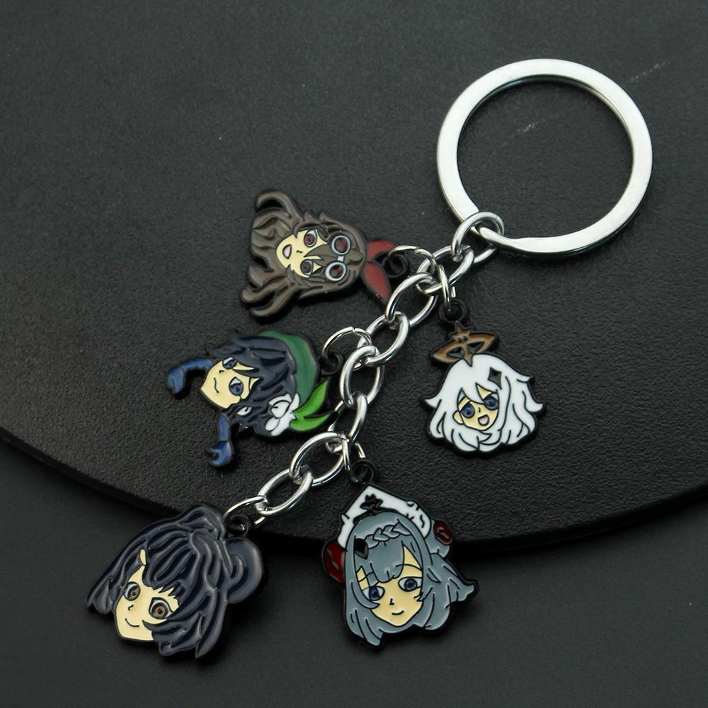 Genshin Impact Pendant Necklace Teen Cute Anime Cartoon Ghost Stainless Steel Necklace for Men Women Jewelry Accessories Gift