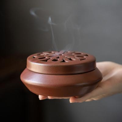 Exquisite 1 Pc Antique Ceramic Aromatherapy Stove Handicraft - Aesthetic Zen Incense Ornament, Perfect for Adding an Elegant Touch