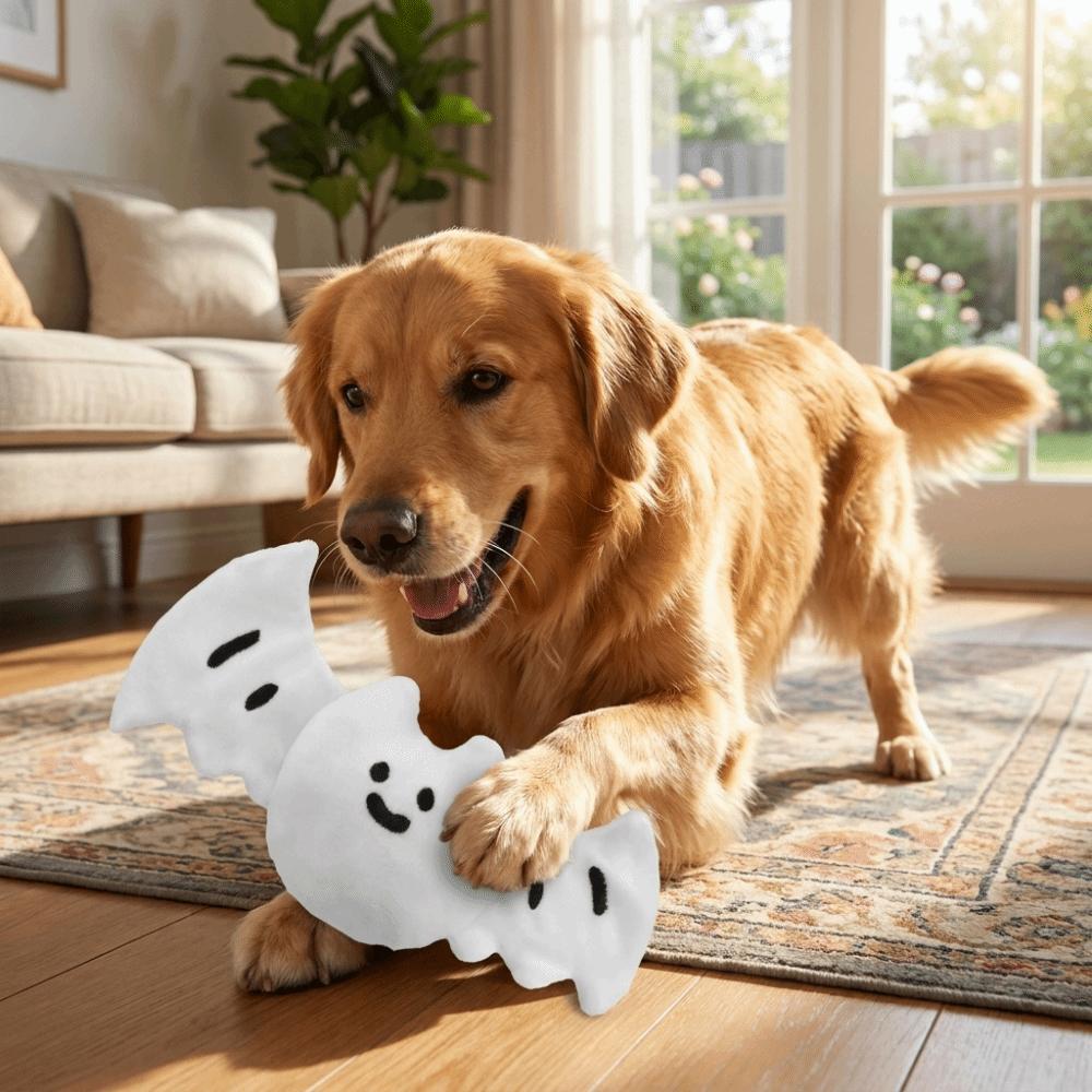 Heulendes Geister-Welpen-Quietschie-Spielzeug Weiches Plüsch-Quietsch-Kauspielzeug Hund-Plüsch-Kauspielzeug Haustier-Training