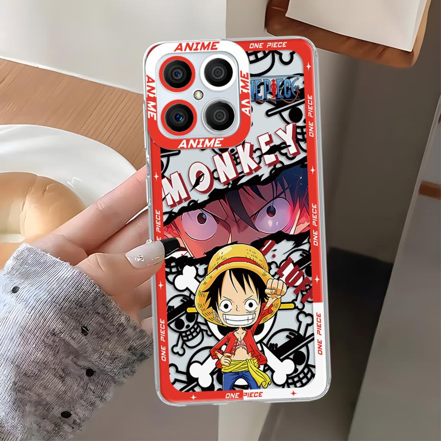 Etui One Piece Luffy do Honor X9a X9b X8 X8a 90 Lite X8b X7b Przezroczyste Etui na Telefon