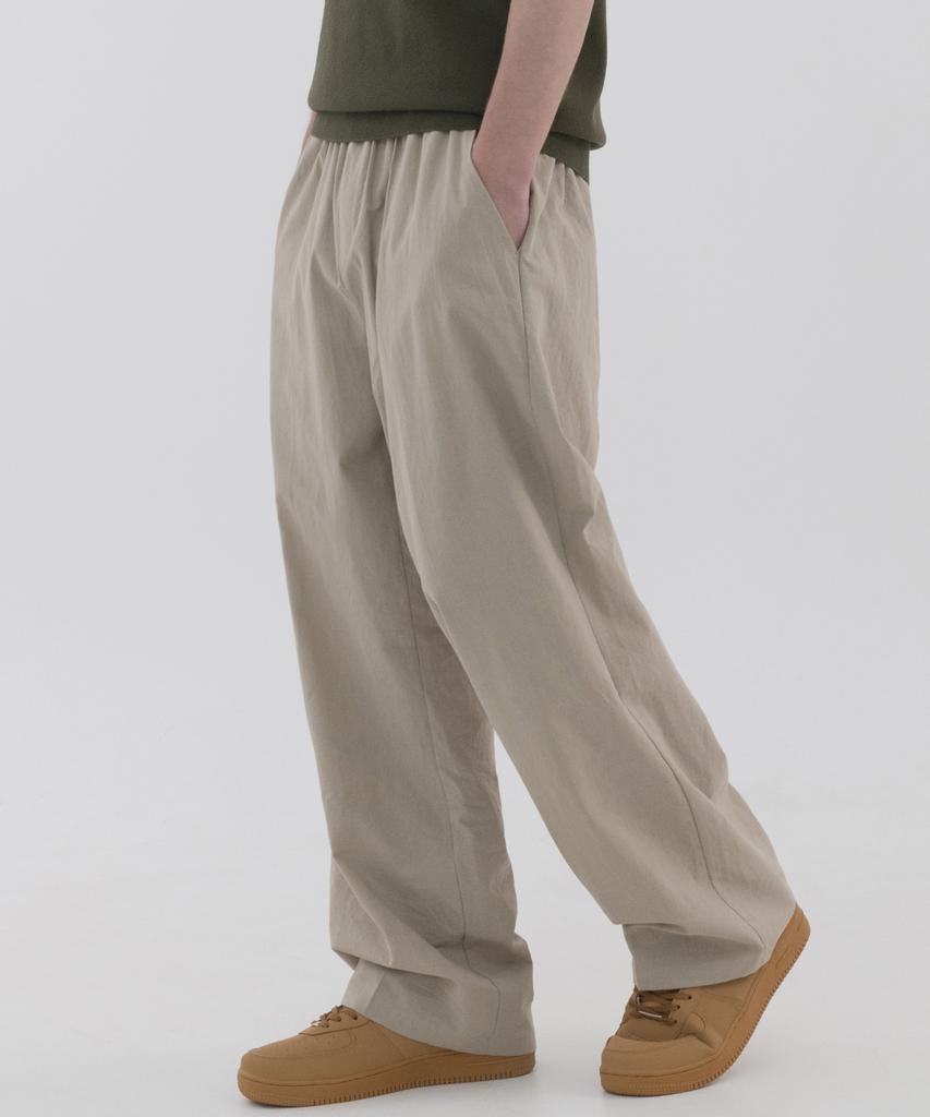PIANER [2 Pack] Linen-Like Semi-Wide Pants (3 Colors) (Type A)