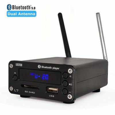 L7 HiFi Bluetooth 5.0 Prijímač DAC Stereo Audio Predzosilňovač USB Prehrávač Hudby FM Rádio Slúchadlový Zosilňovač Podporuje U-Disk SD Pevný Disk