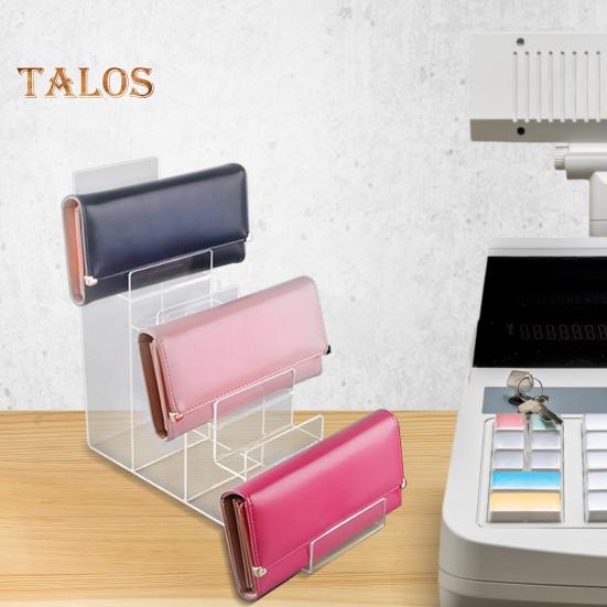 Purse Display Stand Wallet Handbag Organizer Trapezoidal Multi Tiers Jewelry Riser Display Rack Cosmetic Perfume Sunglasses Acrylic Display Shelf