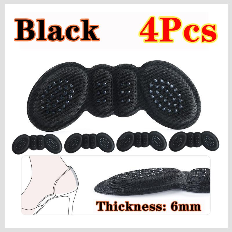 4pcs 3/6mm High Heel Pad Women Insoles Pain Relief Foot Care Insert Adjust Size Adhesive Heels Pads Liner Grip Protector Sticker