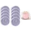 10PC Reusable Makeup Remover Pads Washable Round Bamboo Make Up Pads Cloth Nursing Pads Skin Cleaning SkinCare Tools