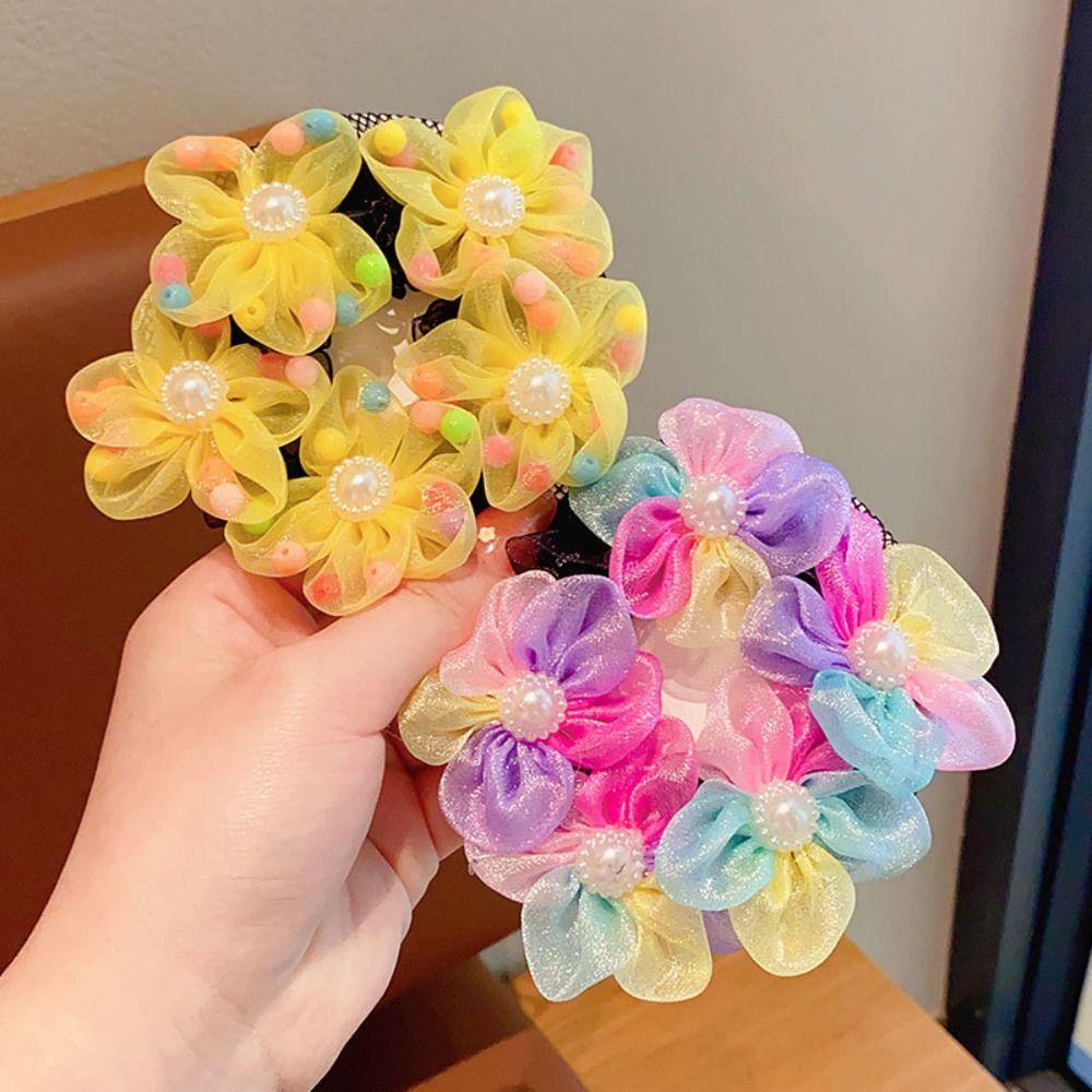 Perle Blume Haarnetz Netz Ballett Dutt Snood Unsichtbar Kinder Duttnetz Täglich