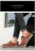 Men's Summer Retro Slip-on Leather Loafers: Casual, Breathable, Thick Sole Design