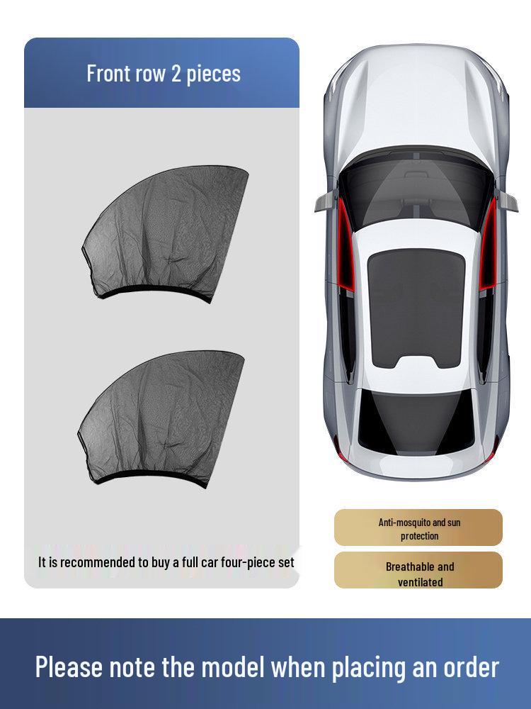 Car Window Sunshade & Mosquito Net - Insect Screen with Sunscreen Mesh