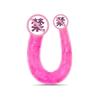 1PC Pink U Shape Soft Jelly Double Dildos Vagina Artificial Sex Toys Shop For Couple Women Gay Lesbian Masturbators Anal Plug