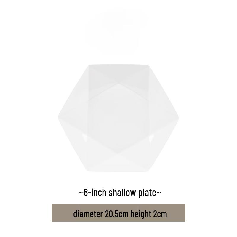 Mo De Lan Ka Minimalist Pure White Ceramic Tableware Collection