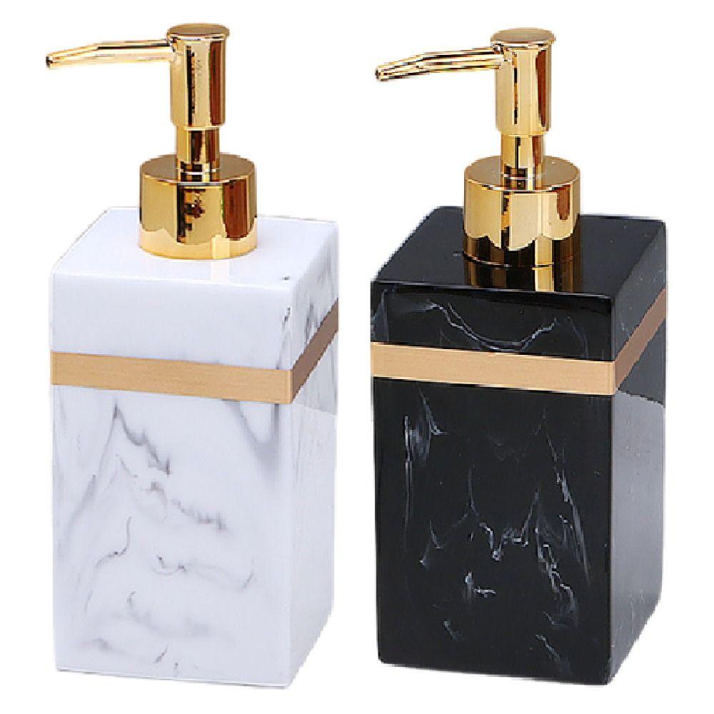 Imitation Marmor Lotion Spender Flaschen Leichter Luxus Flüssigseifenbehälter Arbeitsplatte