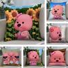 Korea Hot Ip L-Loopy Pillow Case Short Plush Sofa Decorative Gift Home Double-sided Printing Cushion
