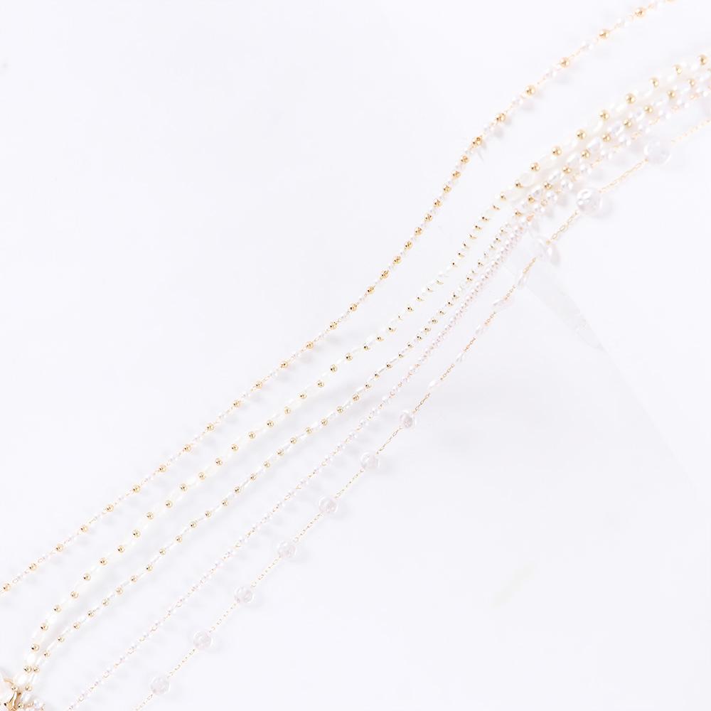 Women Eyewear Jewelry Metal Men Reading Glasses Chain Face Mask Necklace Glasses Clips Pearl Chain