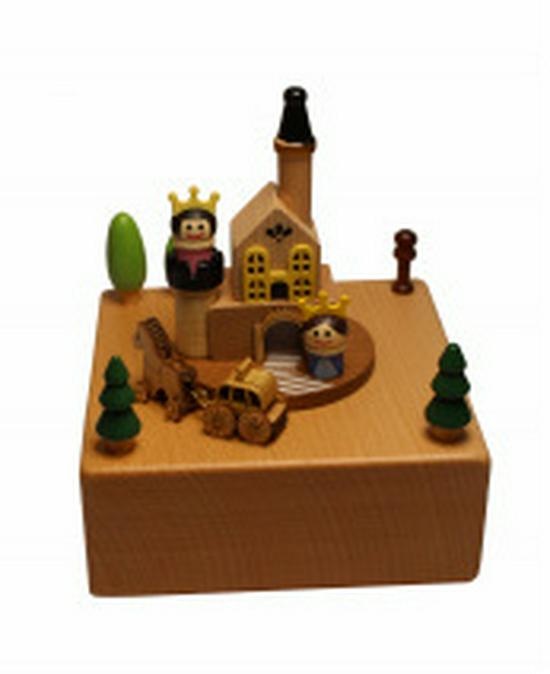 Spring-Wound Birthday Musical Jewelry Box for Girls