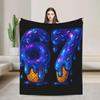 Meme Nice Naughty  Christmas Brain Rot Funny Xmas Blanket Soft Warm Bedding Throws Trendy Winter Streetwear Bedspread