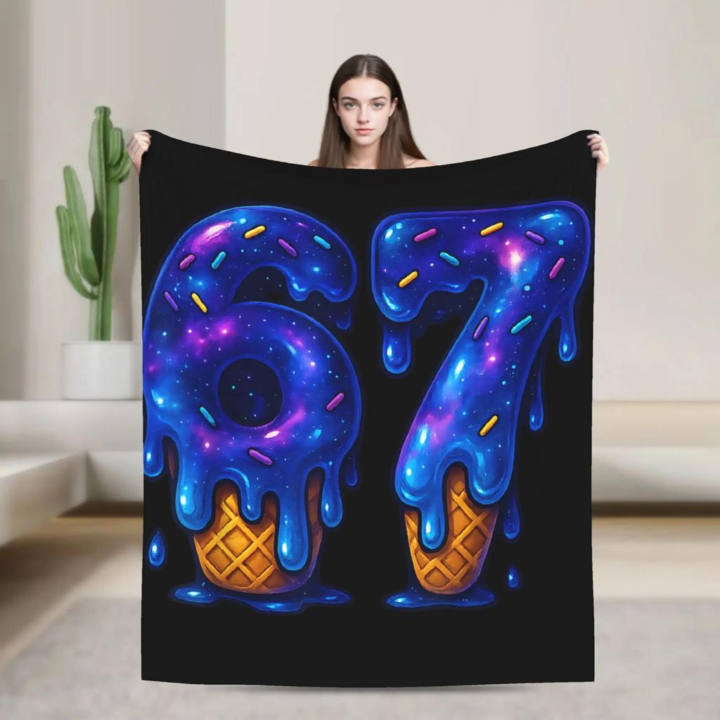 Meme Nice Naughty Christmas Brain Rot Funny Xmas Blanket Soft Warm Bedding Throws Trendy Winter Streetwear Bedspread