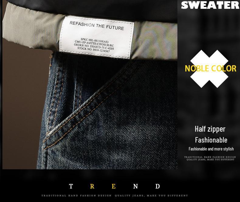 Men's Winter White Duck Down Vest - High-End, Lightweight, Stand-Up Collar, Warm and Thickened Sleeveless Outerwear