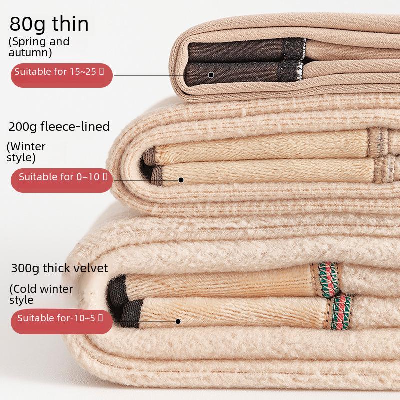 Γκρι Διαφανές Εφέ Κολάν, Συν Βελούδο, Ενιαίο Κολάν για Γυναίκες - Ζεστό Φθινοπωρινό/Χειμωνιάτικο Ρούχο