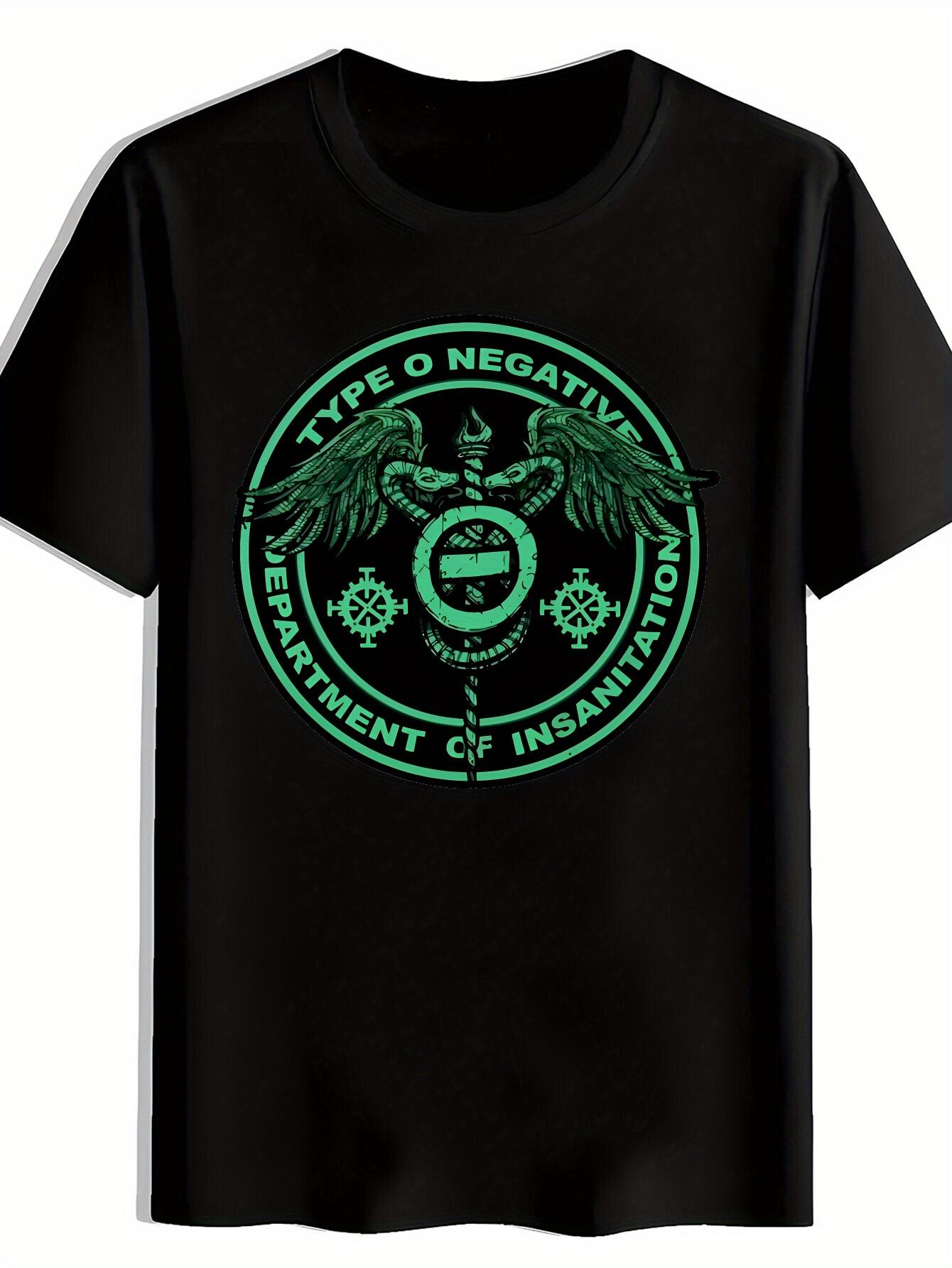 Vintage Rock Band Graphic T-shirt - Casual Summer Polyester Round Neck Short Sleeve Top with OASI-A XXXL