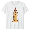 Candle Light Glow TShirt Candle Art Celebration Home Birthday Gift