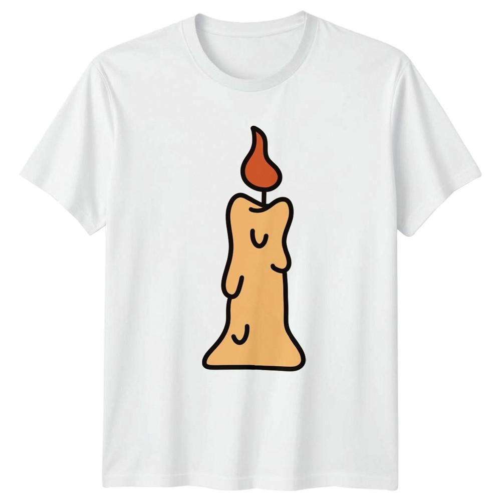 Candle Light Glow TShirt Candle Art Celebration Home Birthday Gift