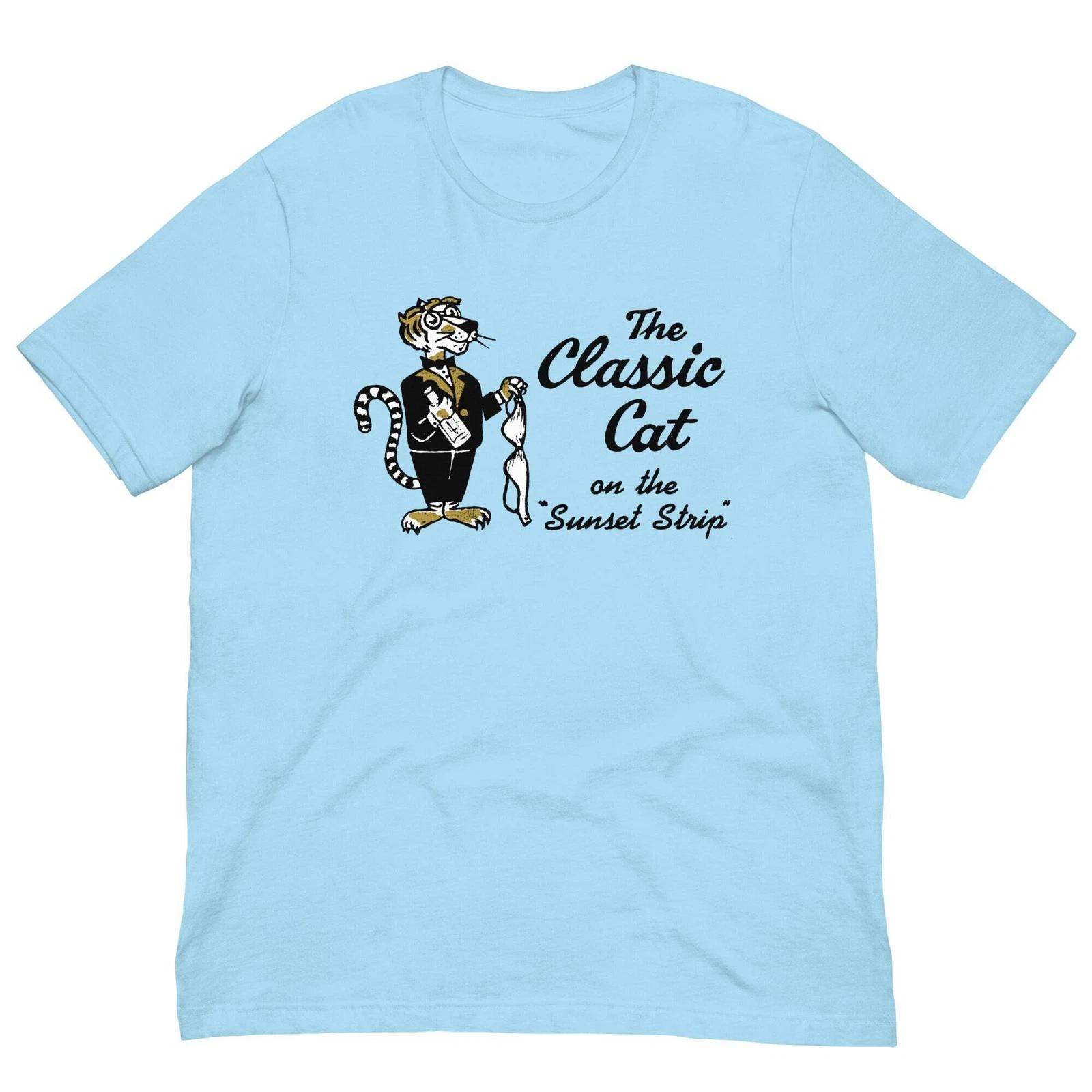 

Vintage Retro T Shirt Classic Cat Sunset Strip Club California SoCal Graphic Tee L