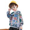 Boys Spring Autumn Hoodie Fashionable Cool Long Sleeve Top For Kids Trendy
