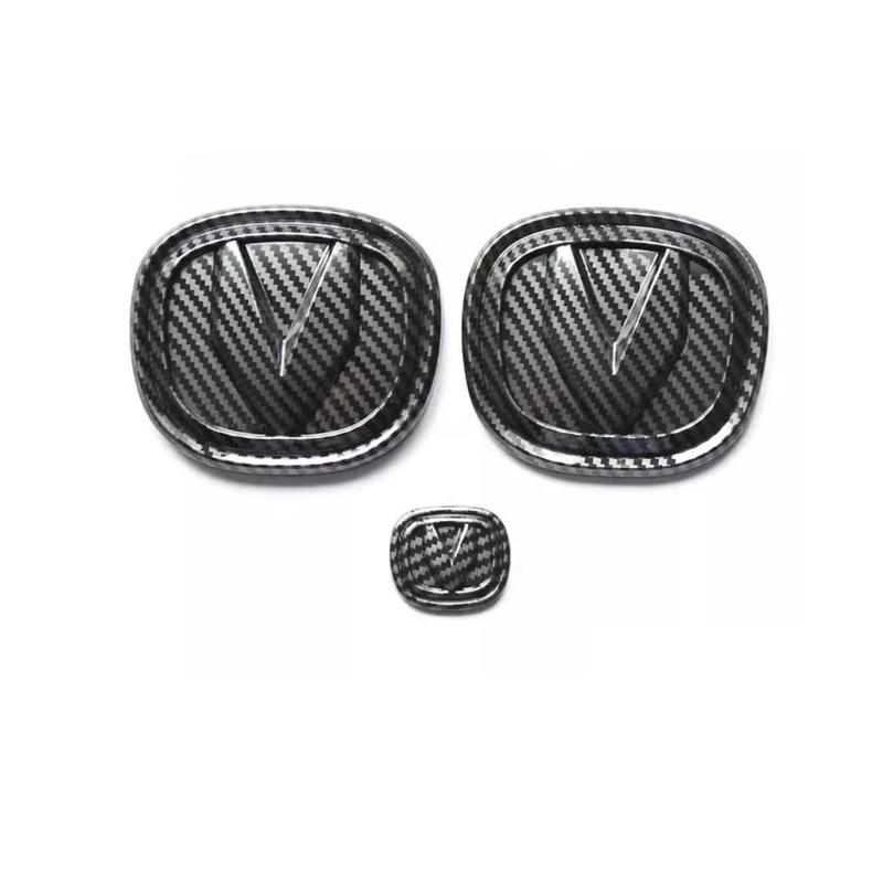 For Changan UNIV UNI-V 2023-2024 Car Steering Wheel Logo Front Rear Logo Car Wheel Logo Sticker Decor Cover Trim Accessories