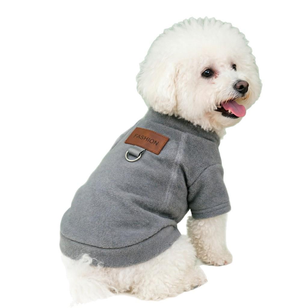 Warm Fleece Cat & Dog Winter Clothes - Velvet Lined for Bichon, French Bulldog, Puppy