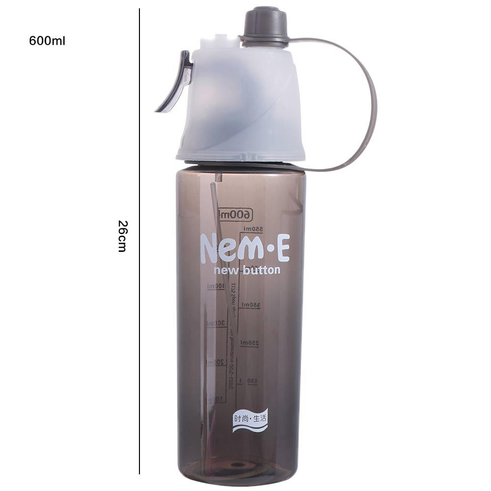 With Straw Water Bottle Drinkware Spray Water Bottle Drink Spray Cup  Outdoor Sports