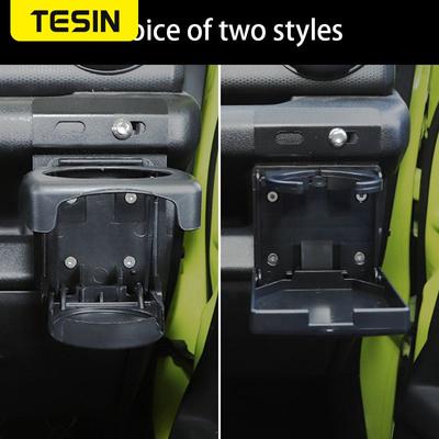 TESIN Car Foldable Water Bottle Cup Holder Bracket For Suzuki Jimny     Interior Drinks Holders Car