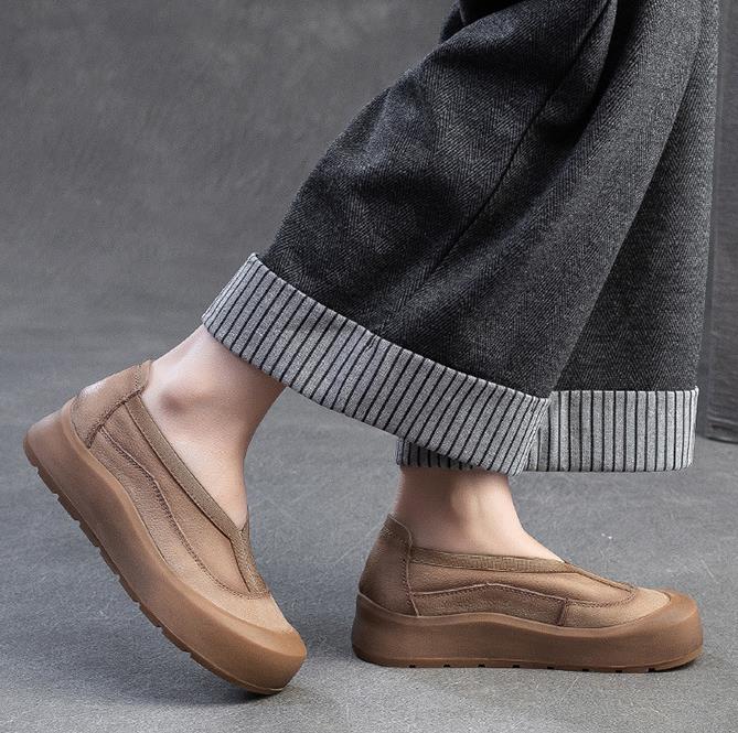 Mode Ballerinas Plateau Sandalen Schuhe Frau Lässige Slipper Weiches Leder Flach Marke Retro Damen Sneaker Sommer Slingback Sandalen