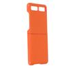 Leather Phone Case Protective Cover for Samsung Galaxy Z Flip Anti Scratch Cover ShellOrange Type 1